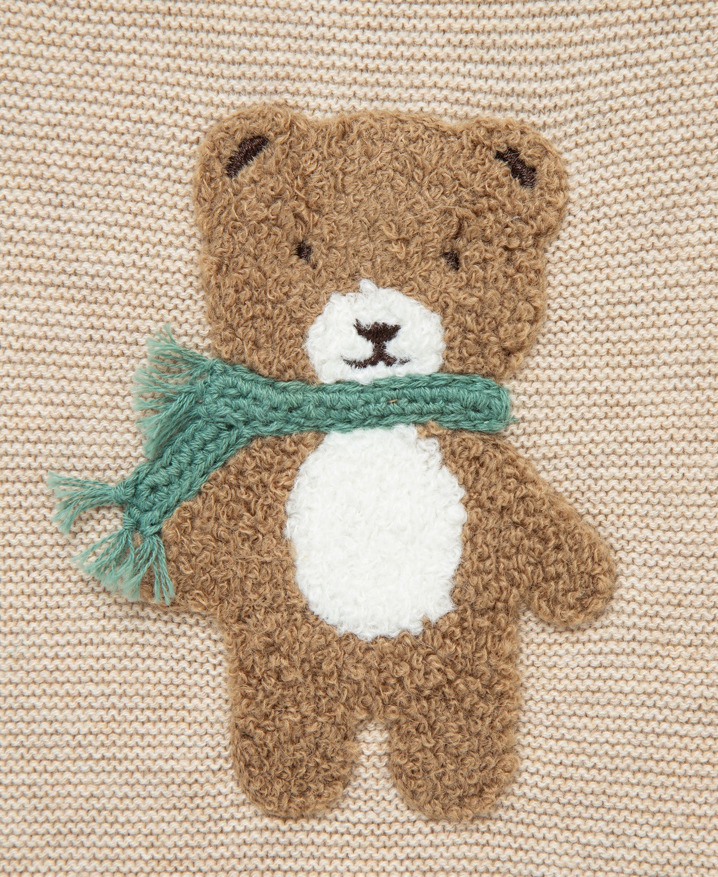 Tan Bear Sweater Set
