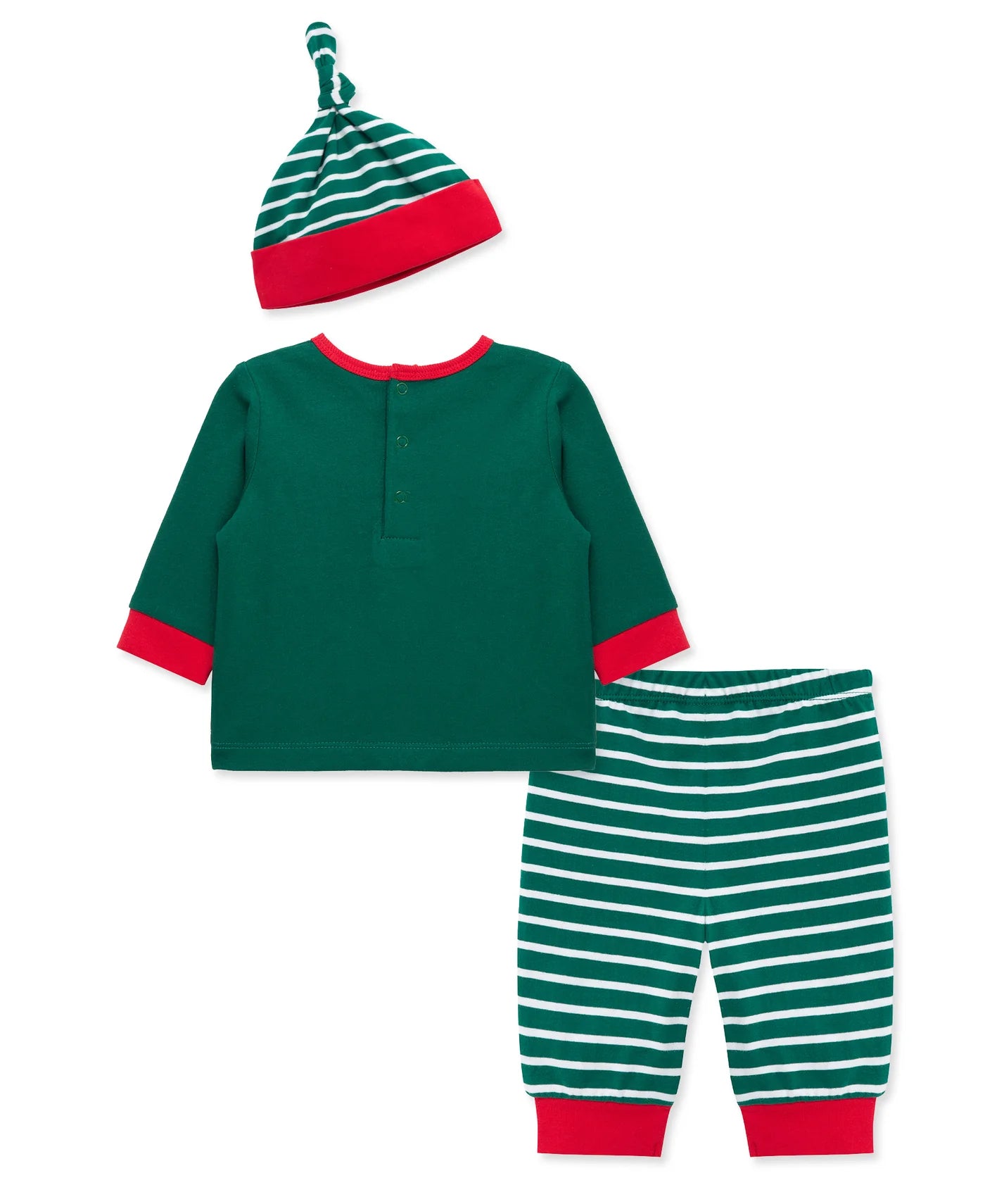 Green Jingle All the Way Jogger Set w Hat