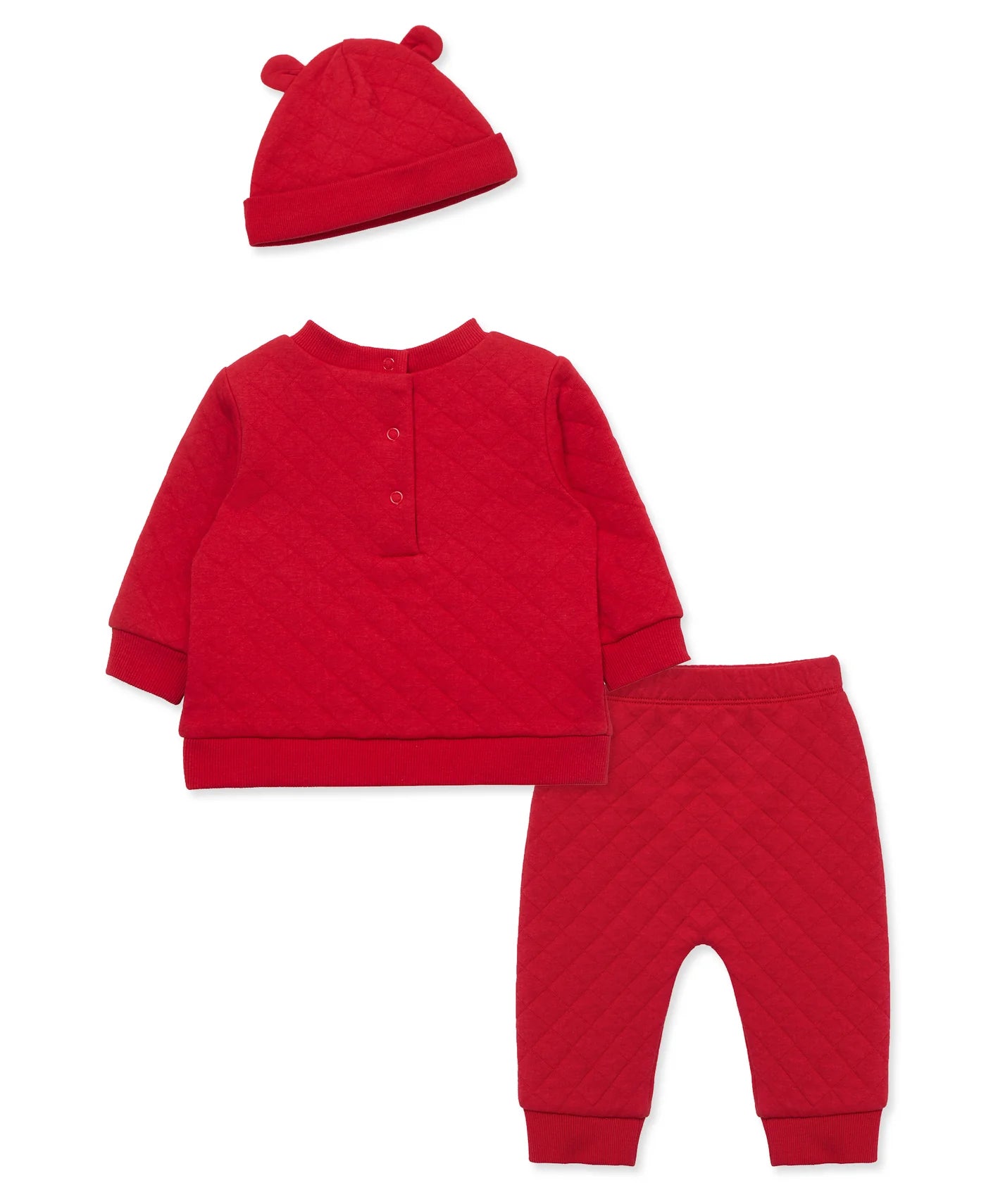 Red Holiday Bear Sweater Set