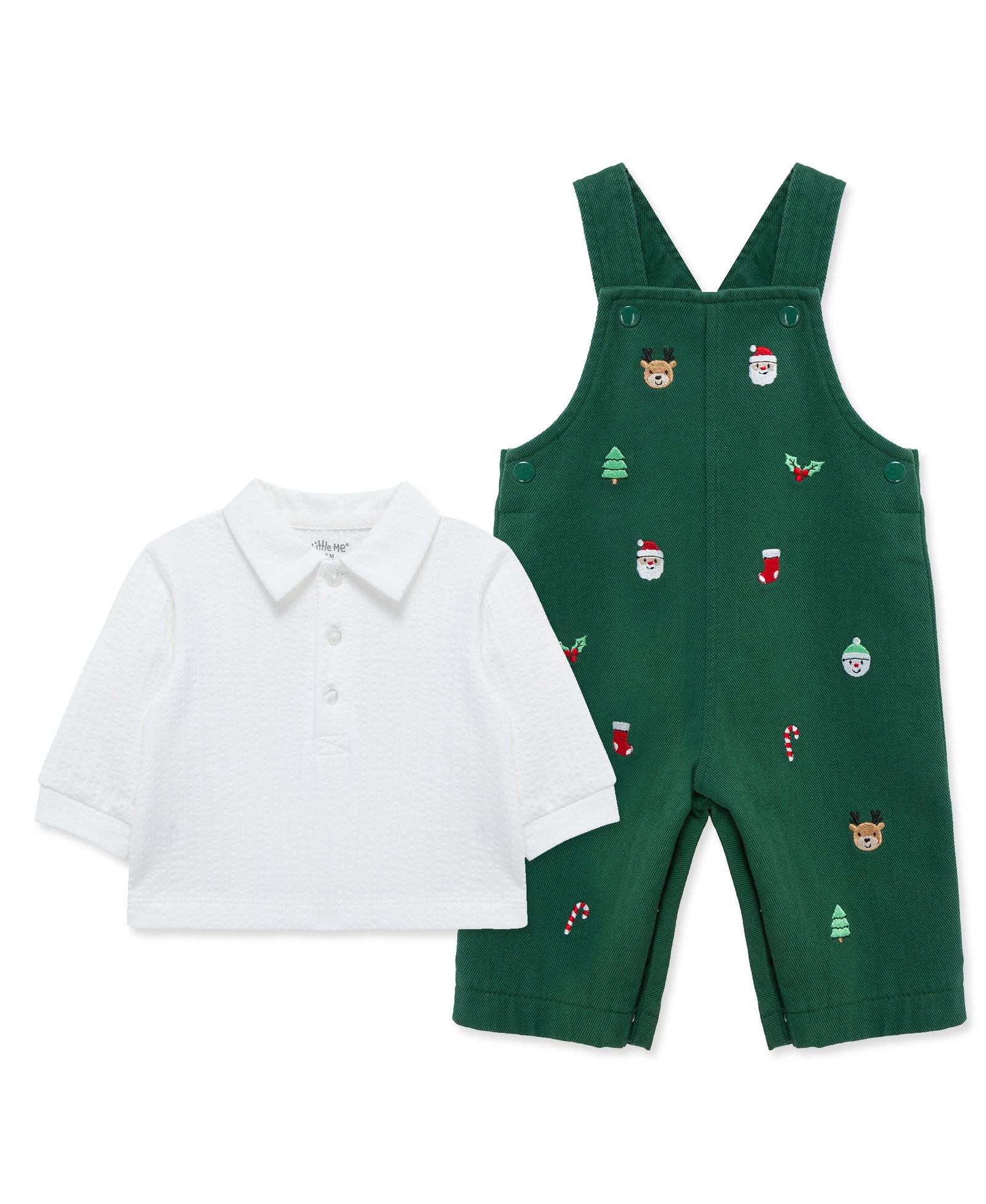 Green Merry Overall Set