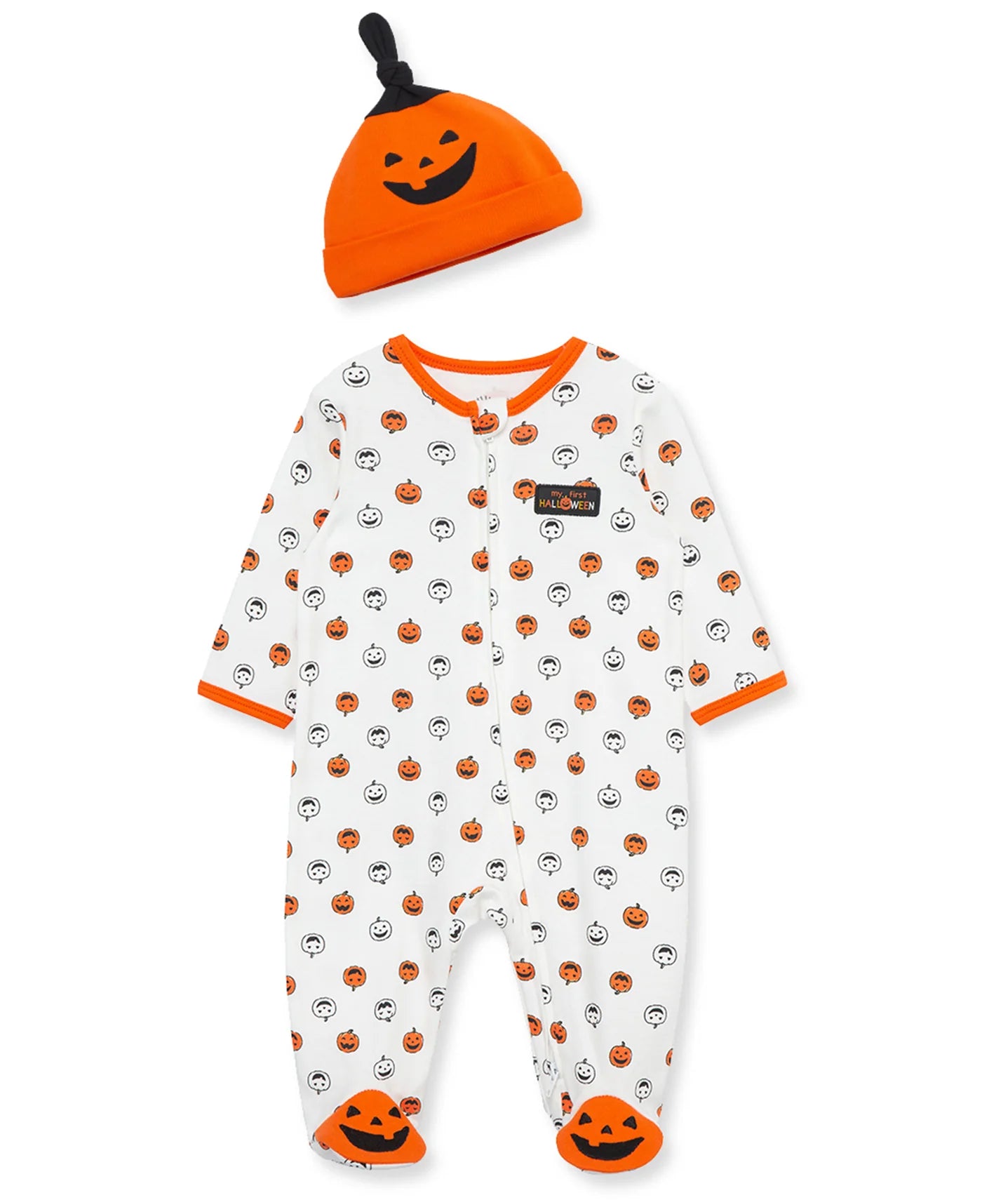 My First Halloween Footie and Hat
