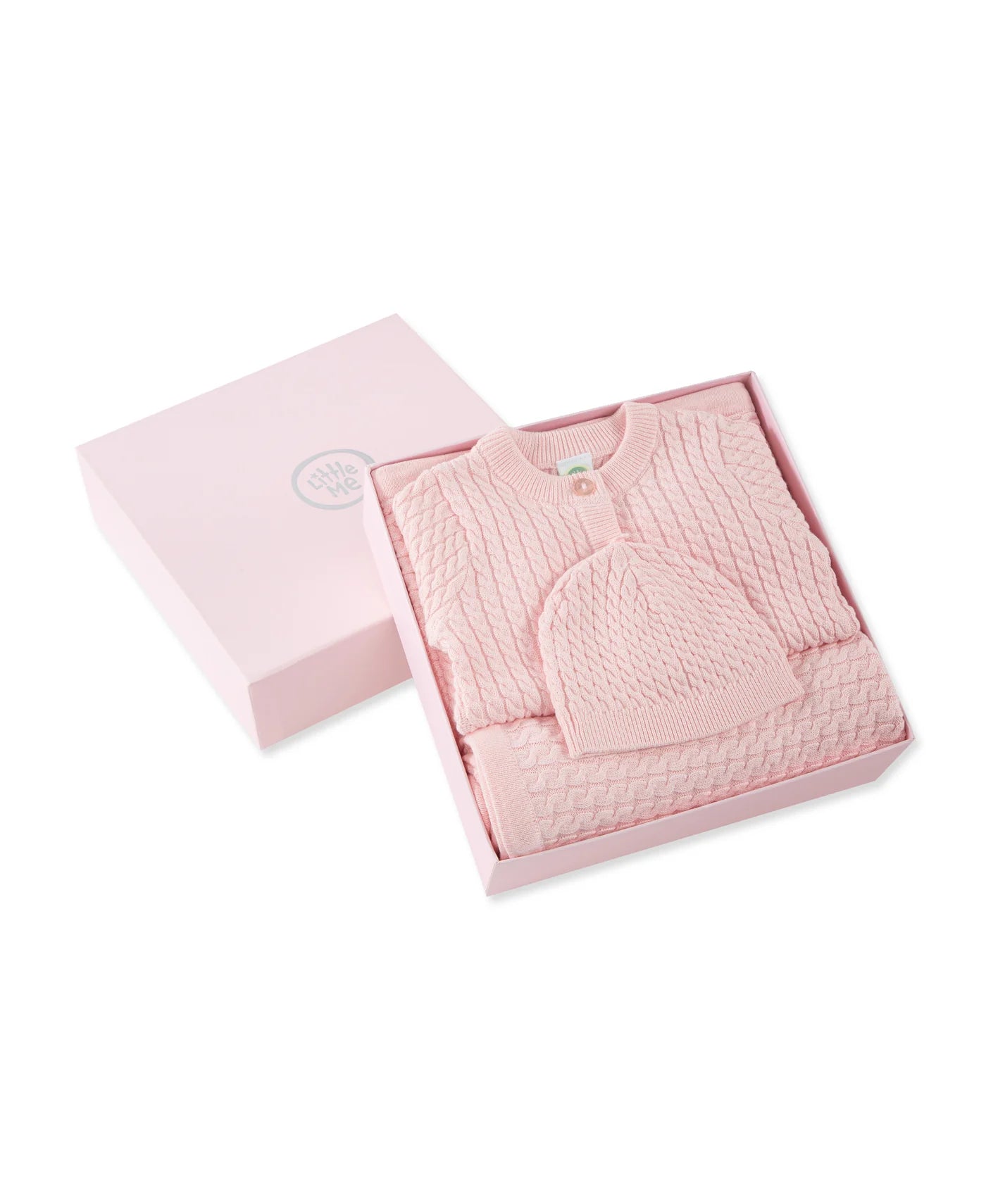Pink Cable Sweater Gift Box