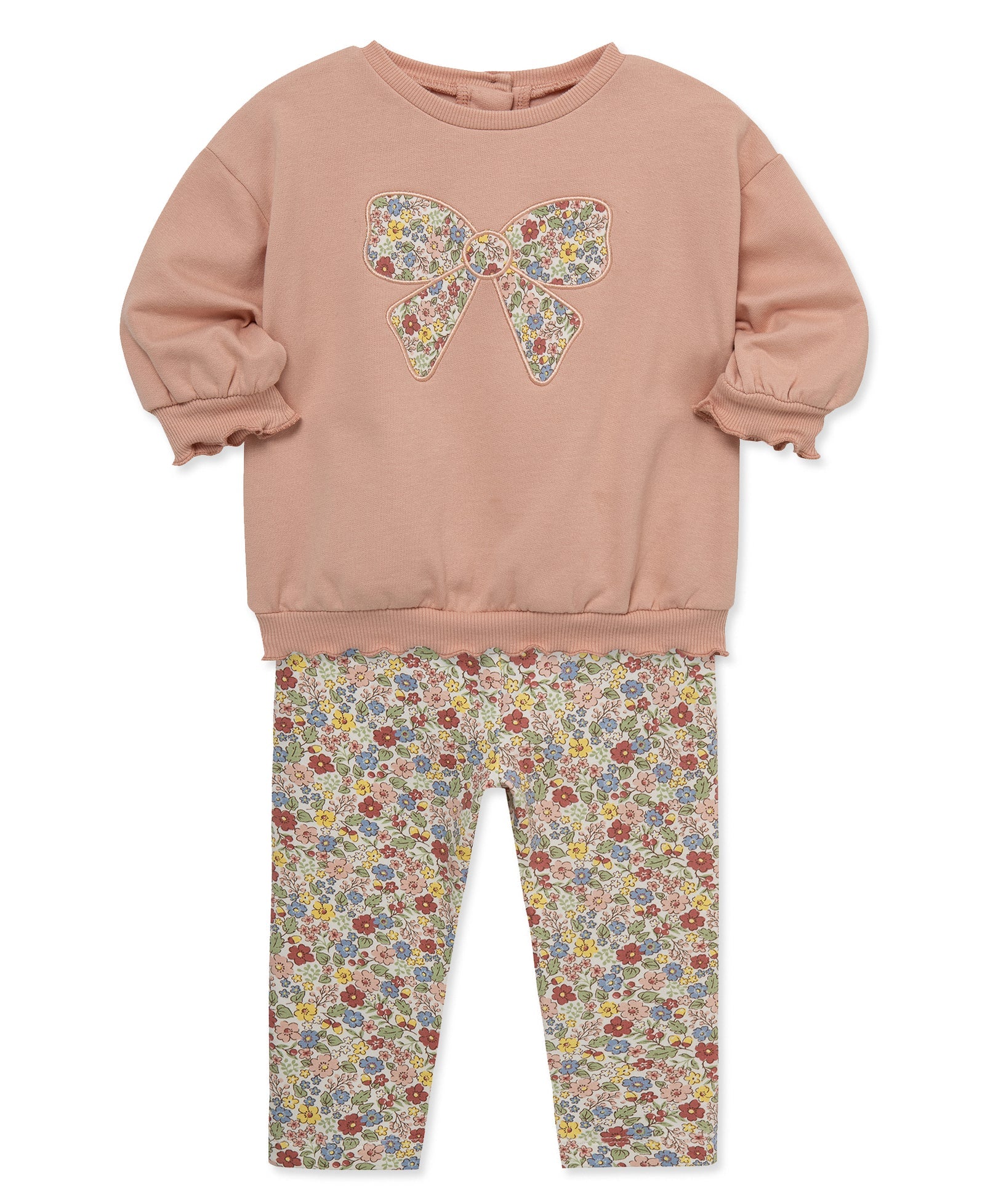 Bow Sweatshirt Set