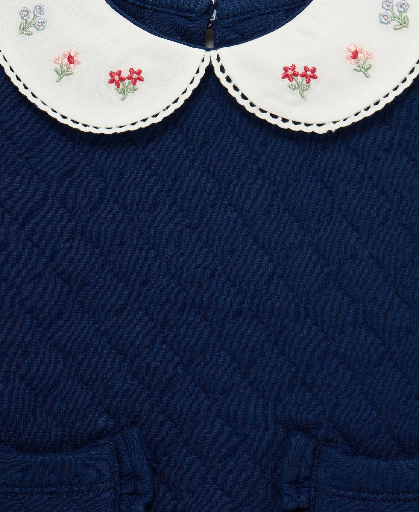 Navy Floral Sweatshirt Set
