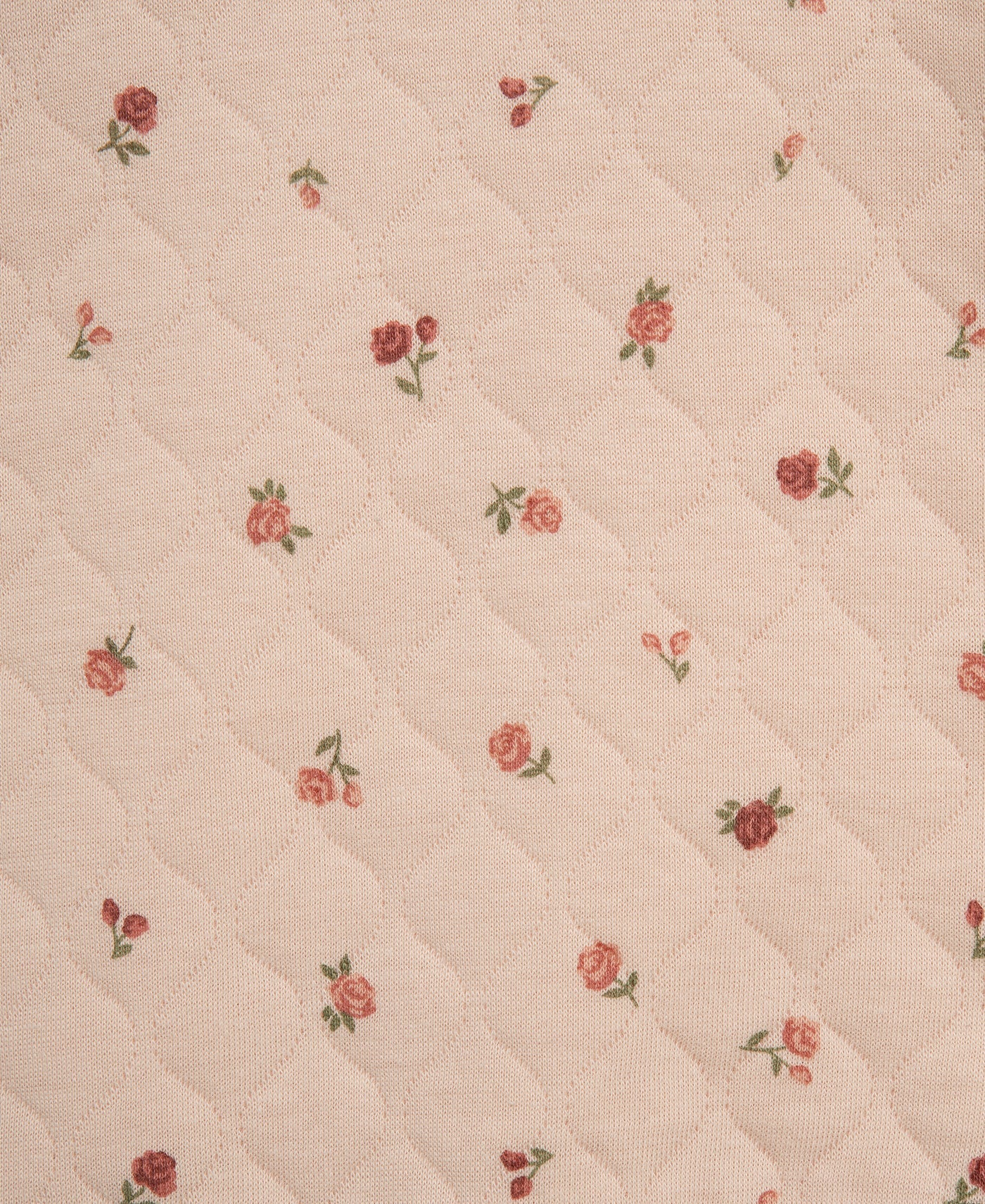 Rose Quilted Sweatshirt Set