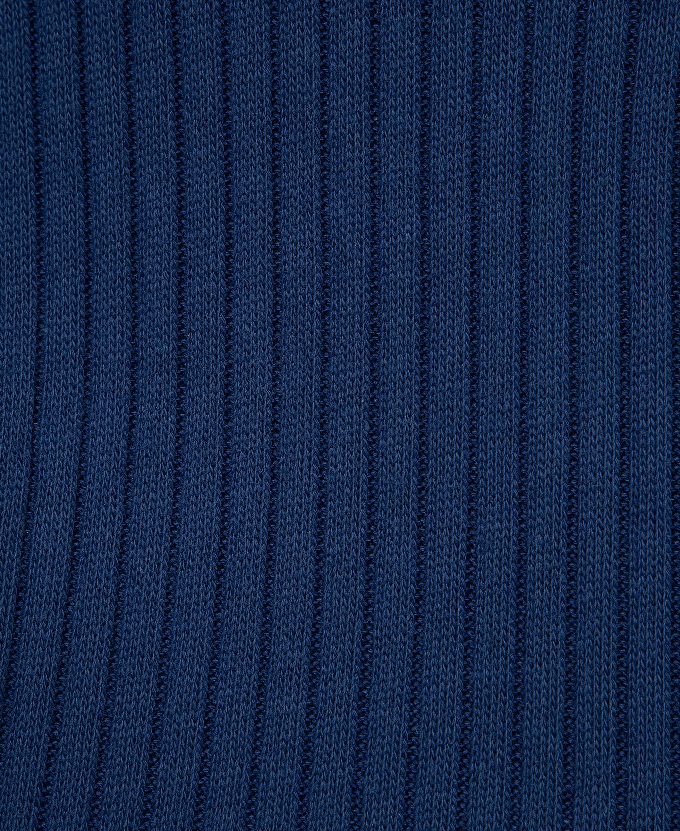 Navy Ribbed Knit Polo Tee & Short Set