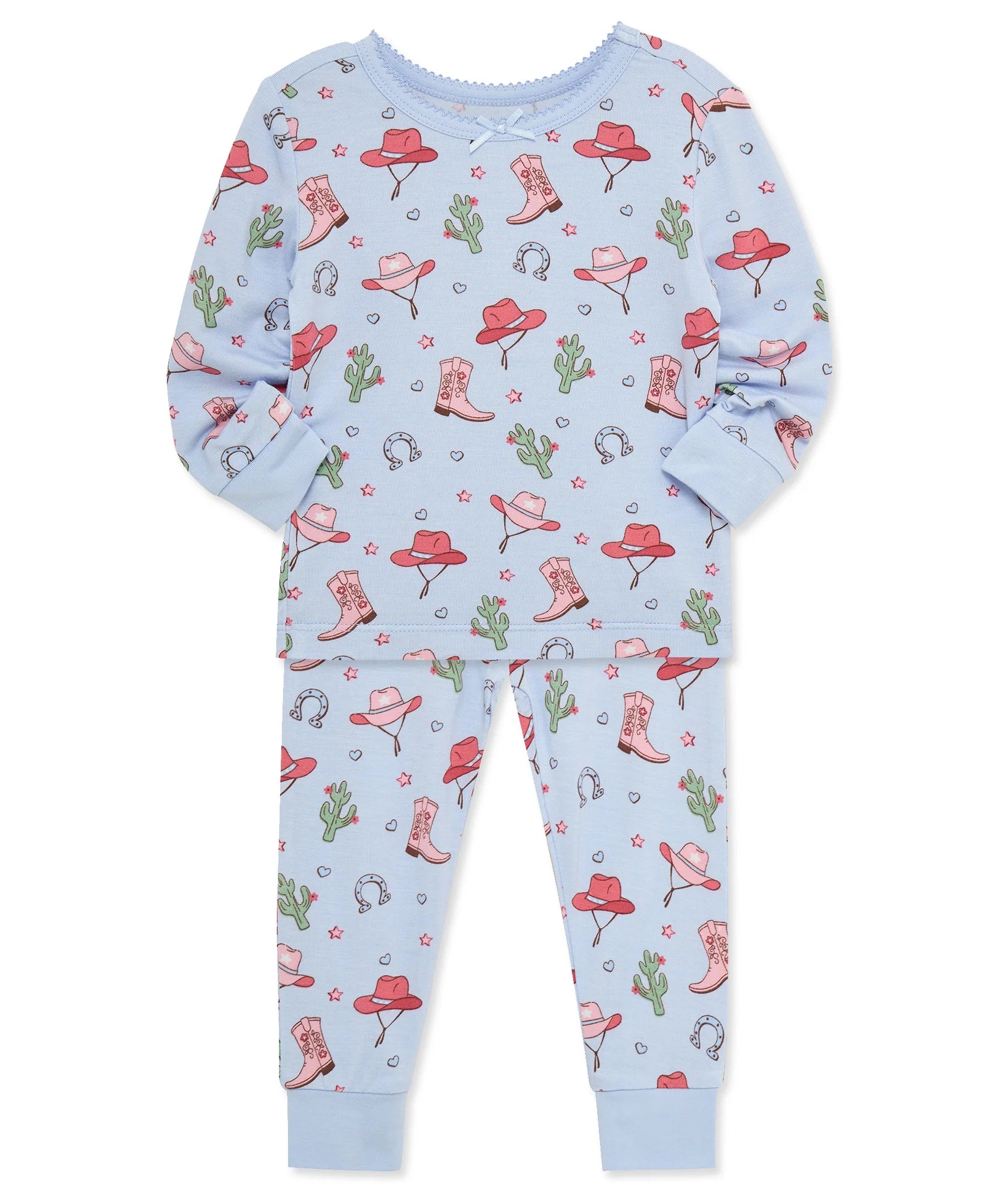 Blue Cowgirl PJ Set