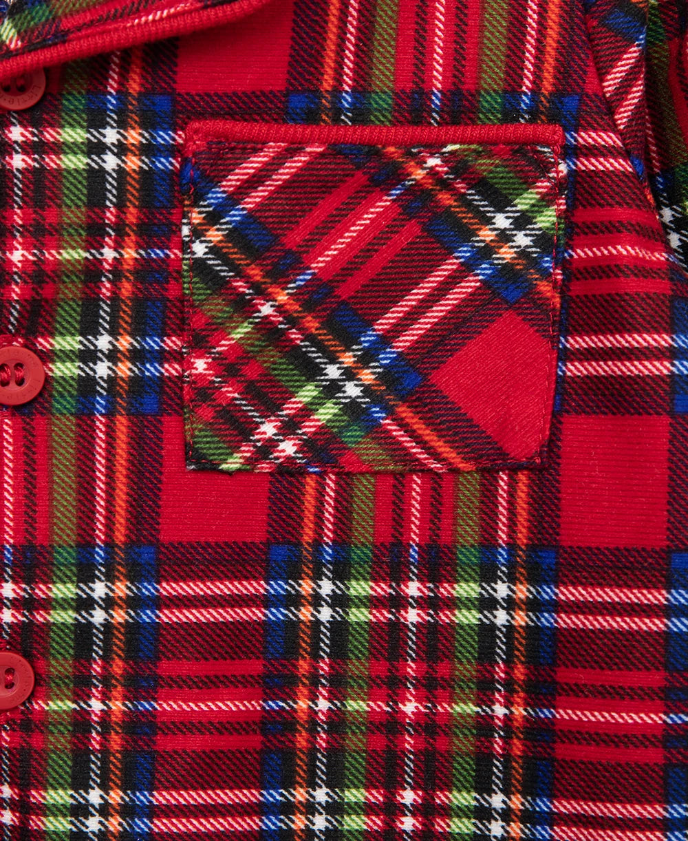 Plaid Coat Christmas Pajamas