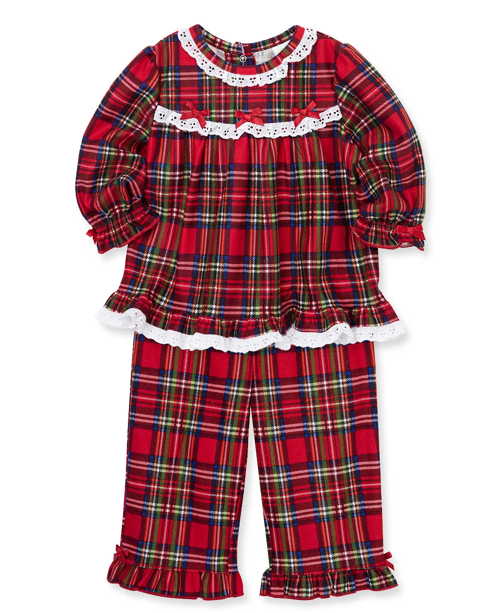 Plaid Ruffle Christmas Pajamas