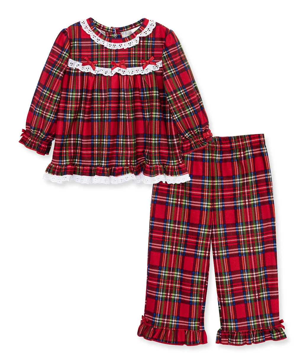 Plaid Ruffle Christmas Pajamas