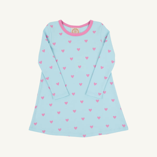 TBBC Long Sleeve Polly Play Dress - Heart Eyes