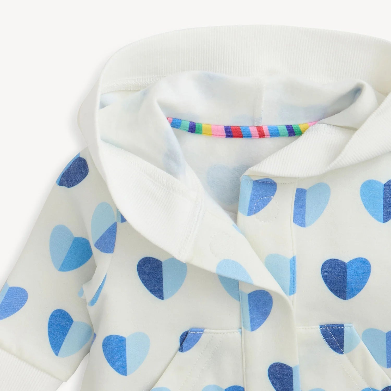 Blue Hearts Brushed Fleece Hoodie Pant Set