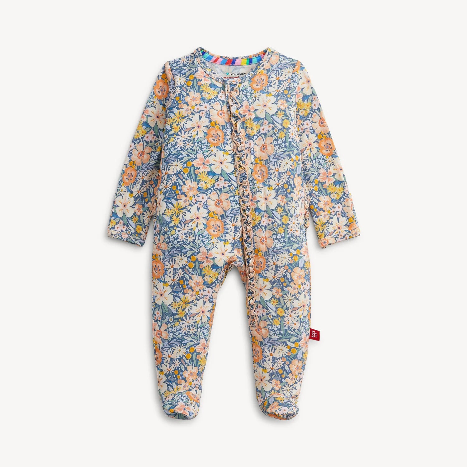 Magnetic Flora Modal Ruffle Footie