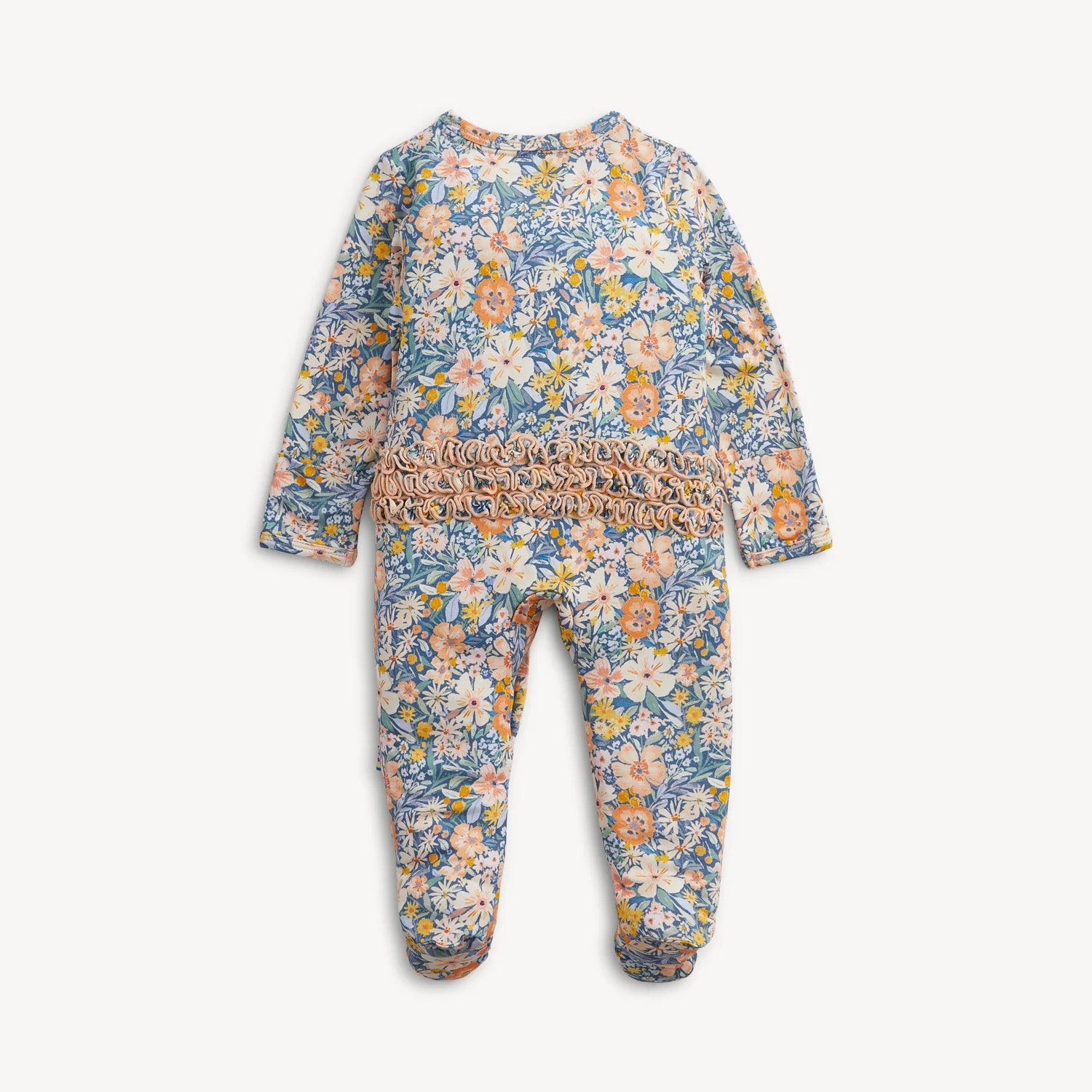 Magnetic Flora Modal Ruffle Footie
