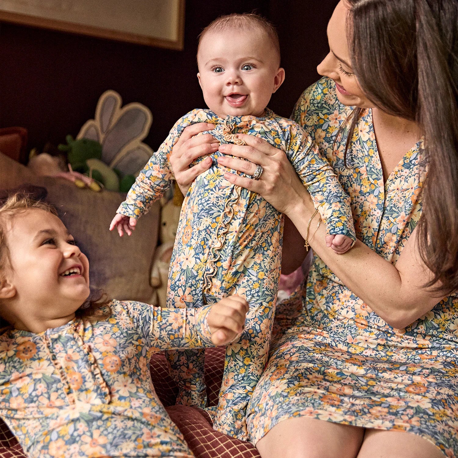 Magnetic Flora Modal Ruffle PJ Set