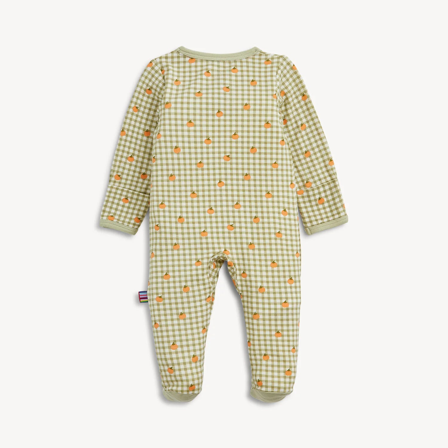 Magnetic Pumpkin Plaid Modal Footie