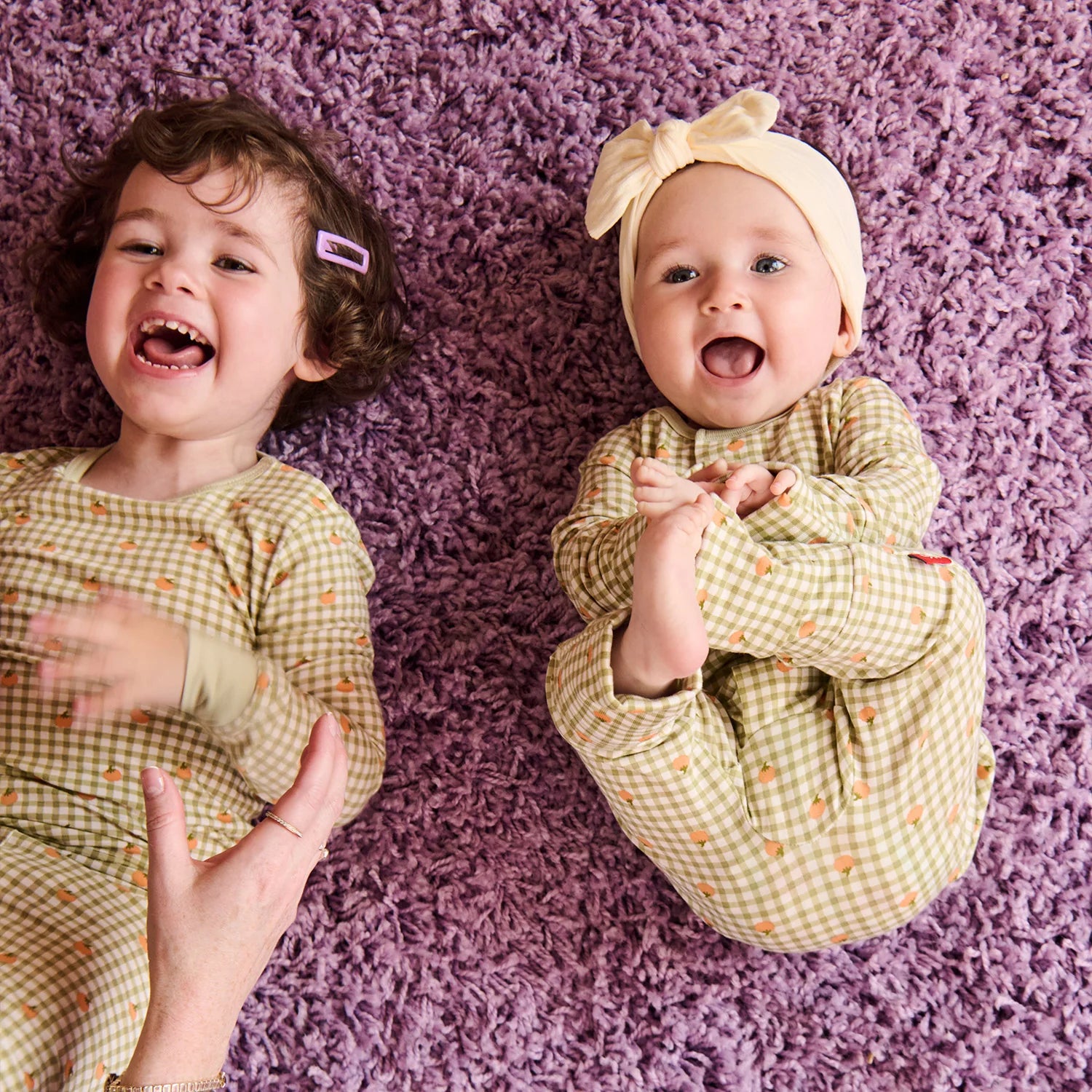 Magnetic Pumpkin Plaid PJ Set