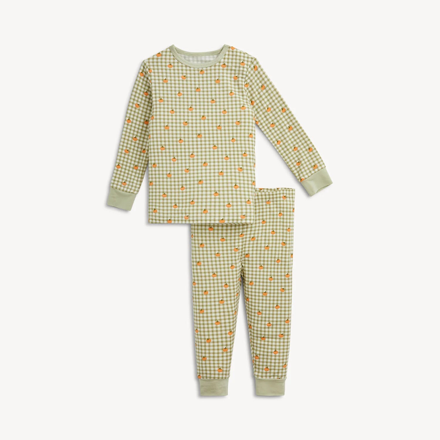 Magnetic Pumpkin Plaid PJ Set