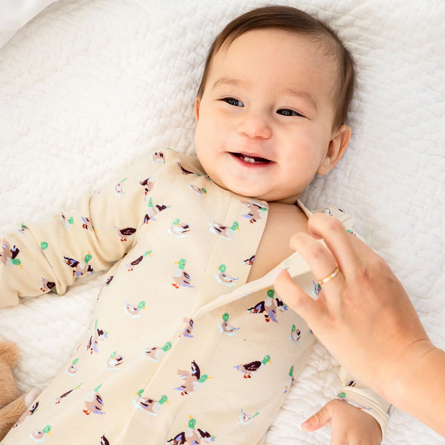 Magnetic Quack Me Up Organic Cotton Footie