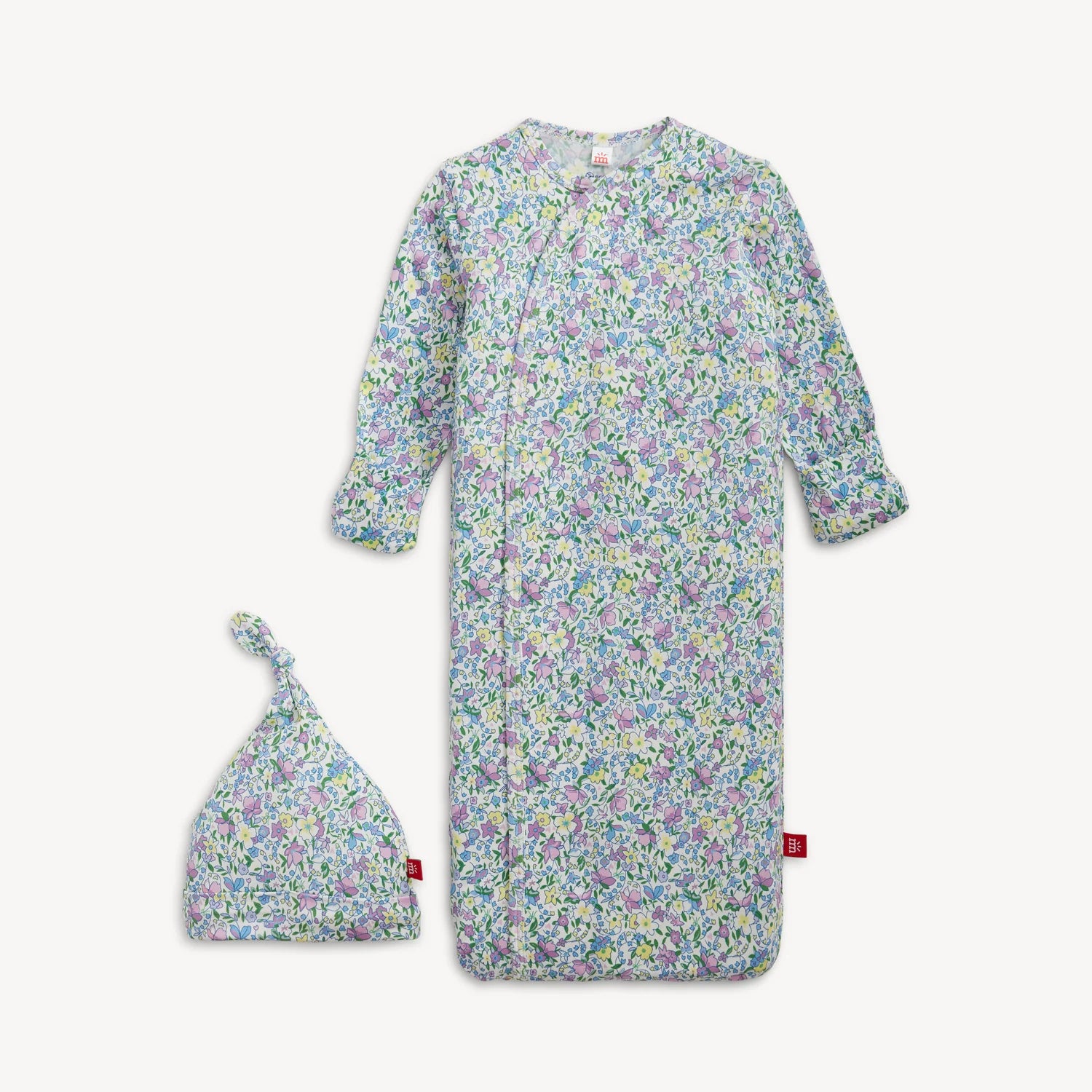 Magnetic La Vinia Floral  Modal Gown & Hat NB-3m