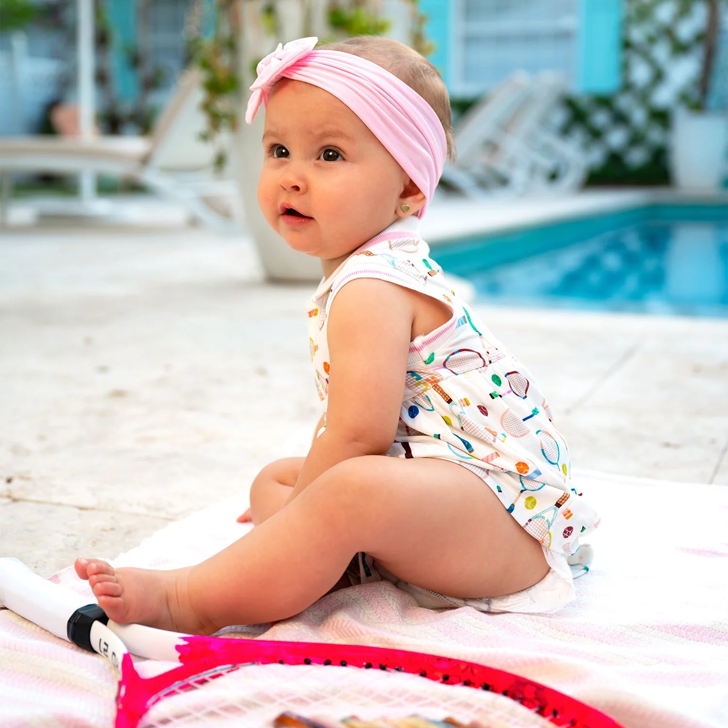 Cream Love All Collared Tennis Dress