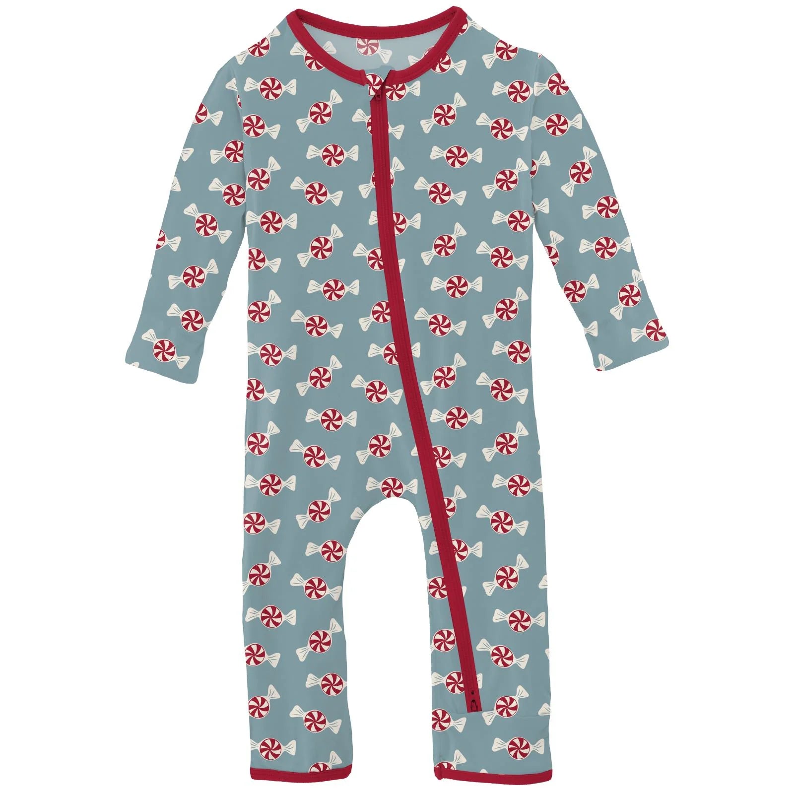 Print Zip Coverall Stormy Sea Peppermints