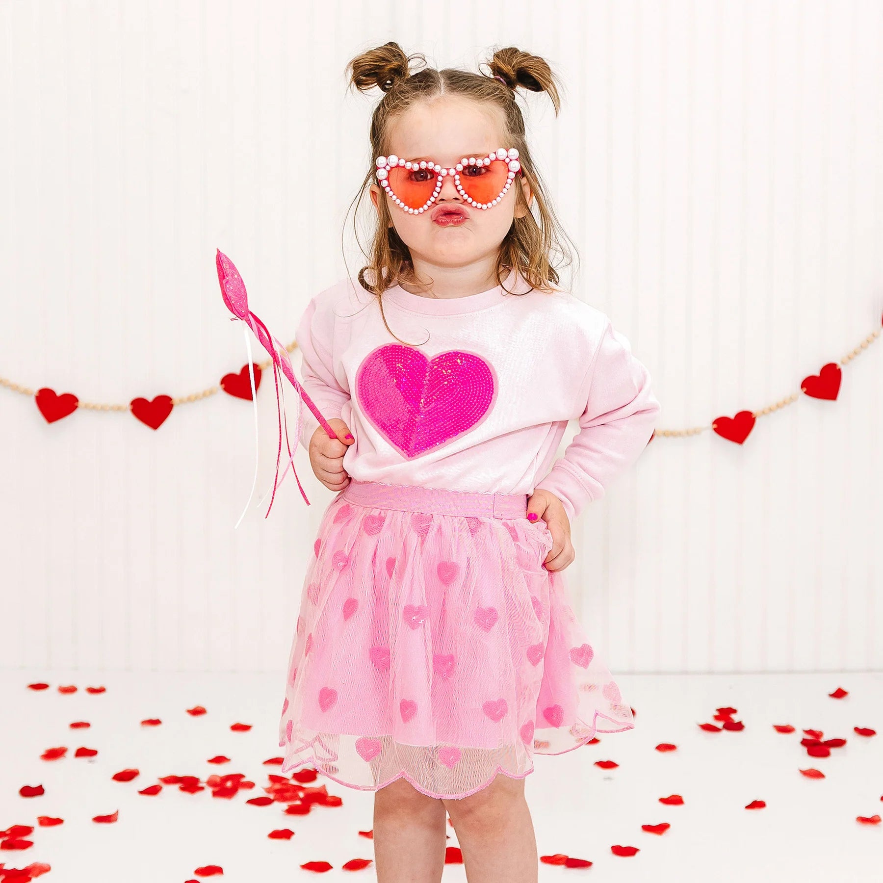 Mini Sequin Hearts Tutu