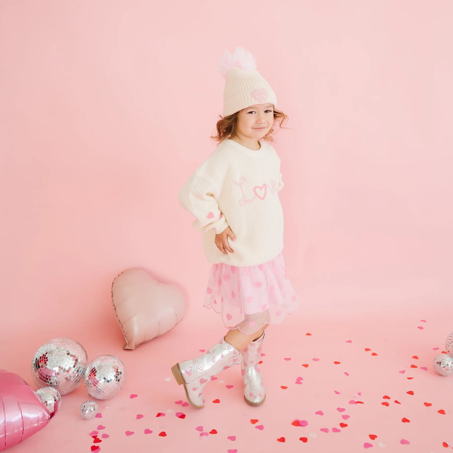 Mini Sequin Hearts Tutu