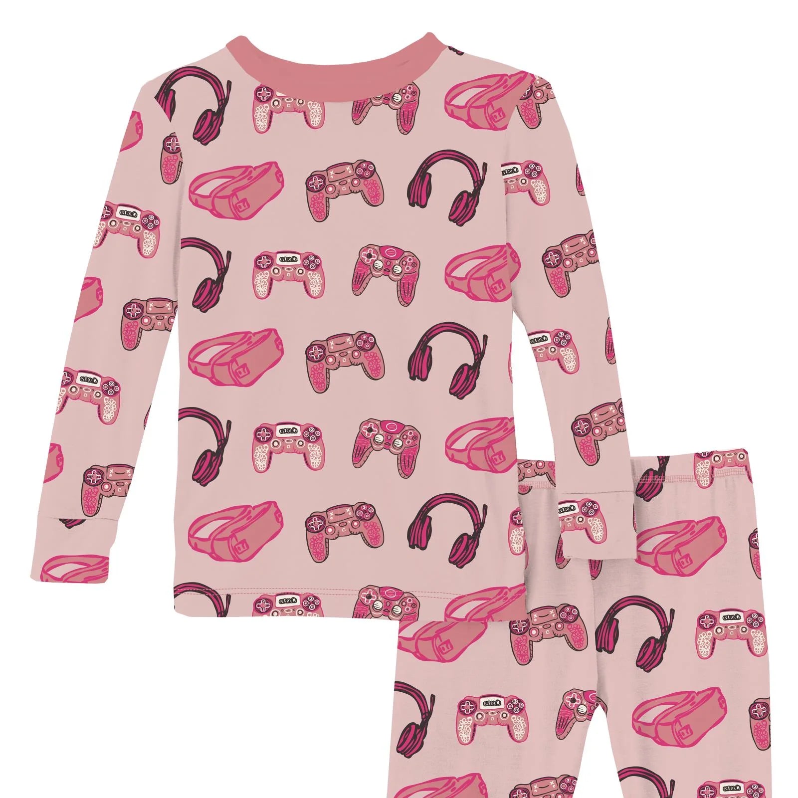 Baby Rose Gamer Print LS PJ Set