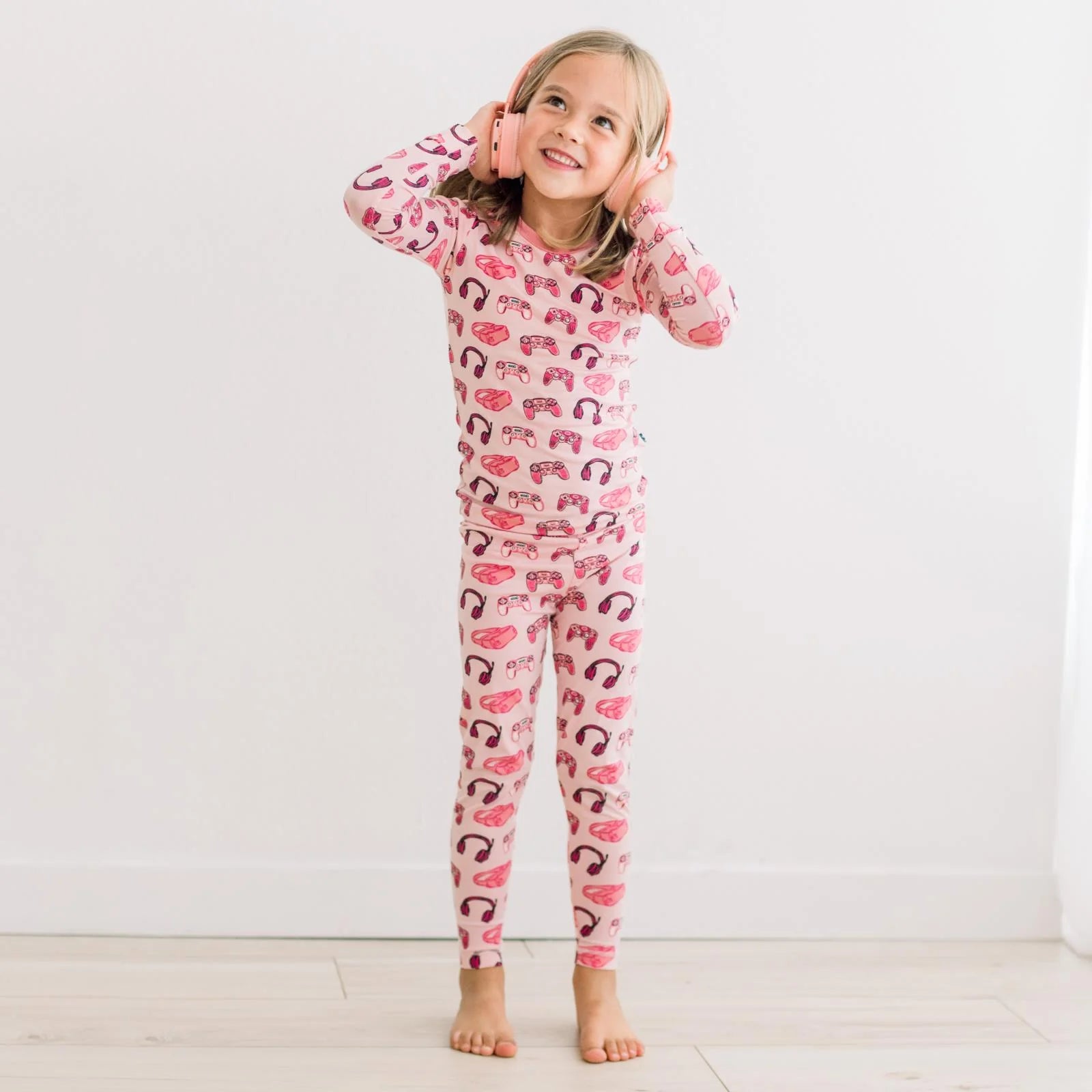 Baby Rose Gamer Print LS PJ Set
