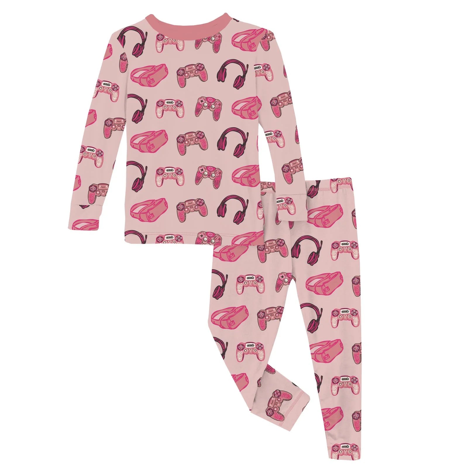 Baby Rose Gamer Print LS PJ Set