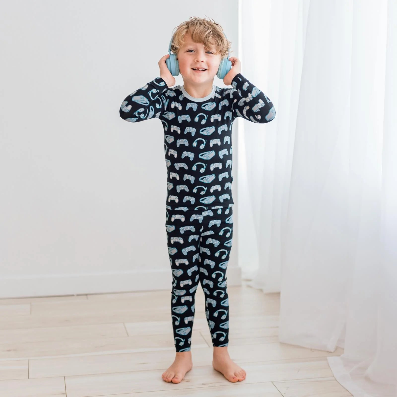 Midnight Gamer Print LS PJ Set