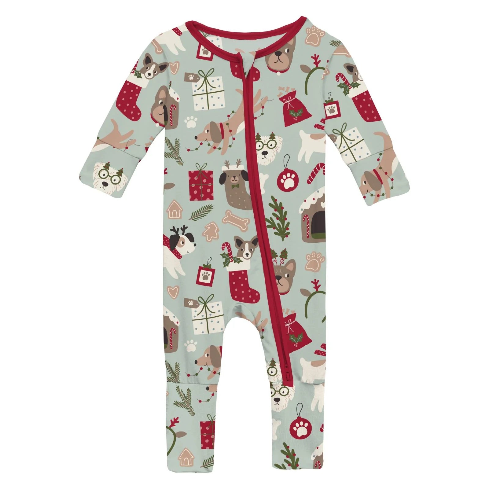 Aloe Christmas Dogs Snap Conv Coverall