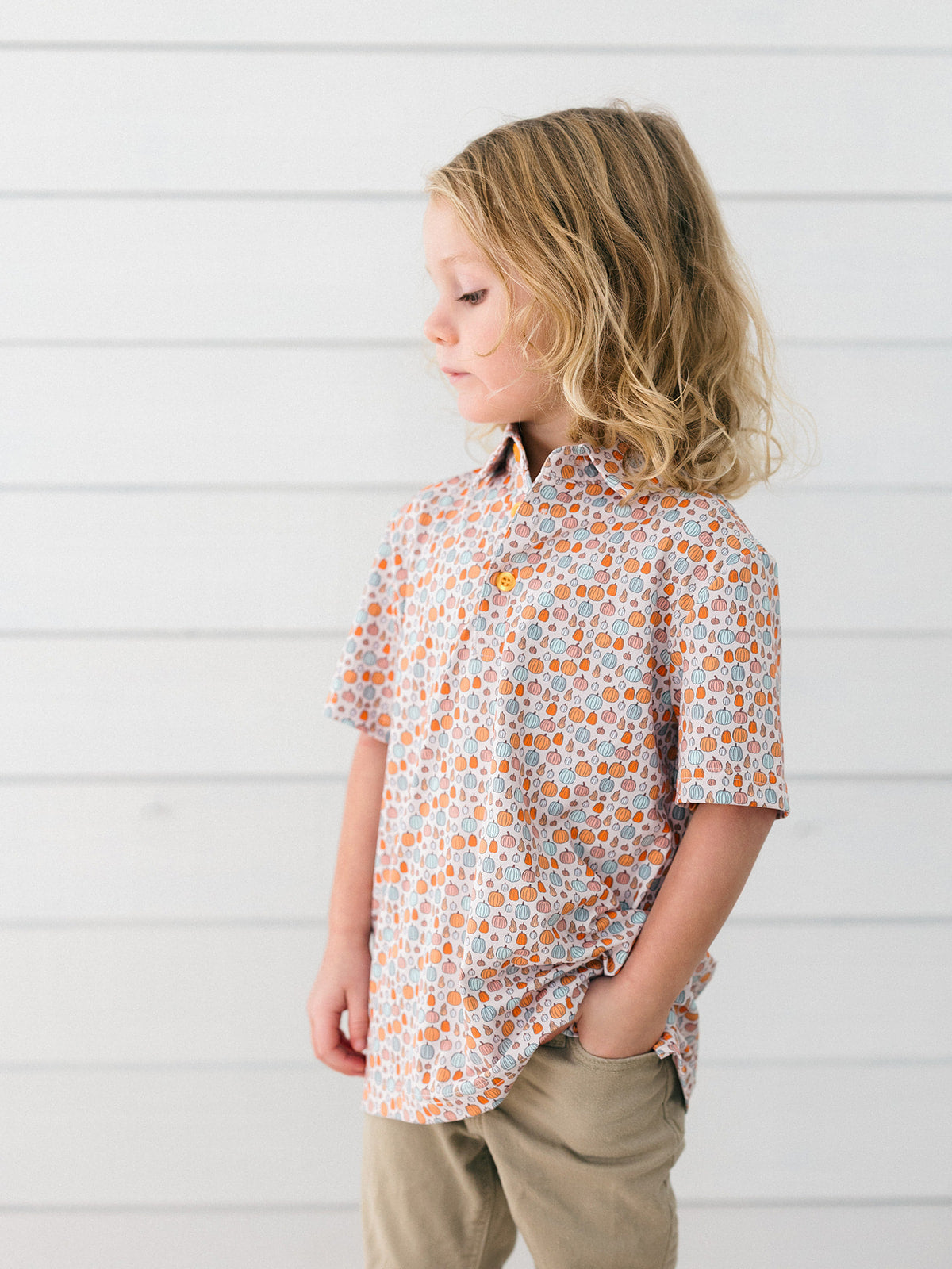 Orange Pumpkin Polo