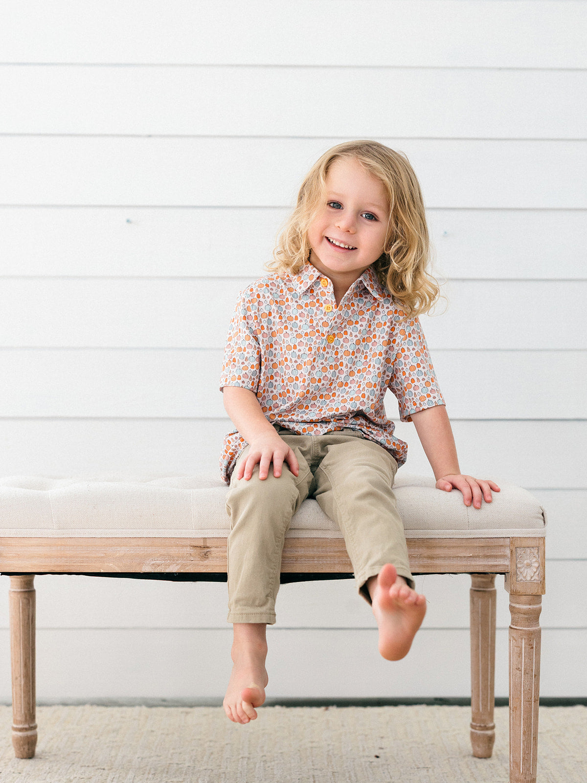 Orange Pumpkin Polo