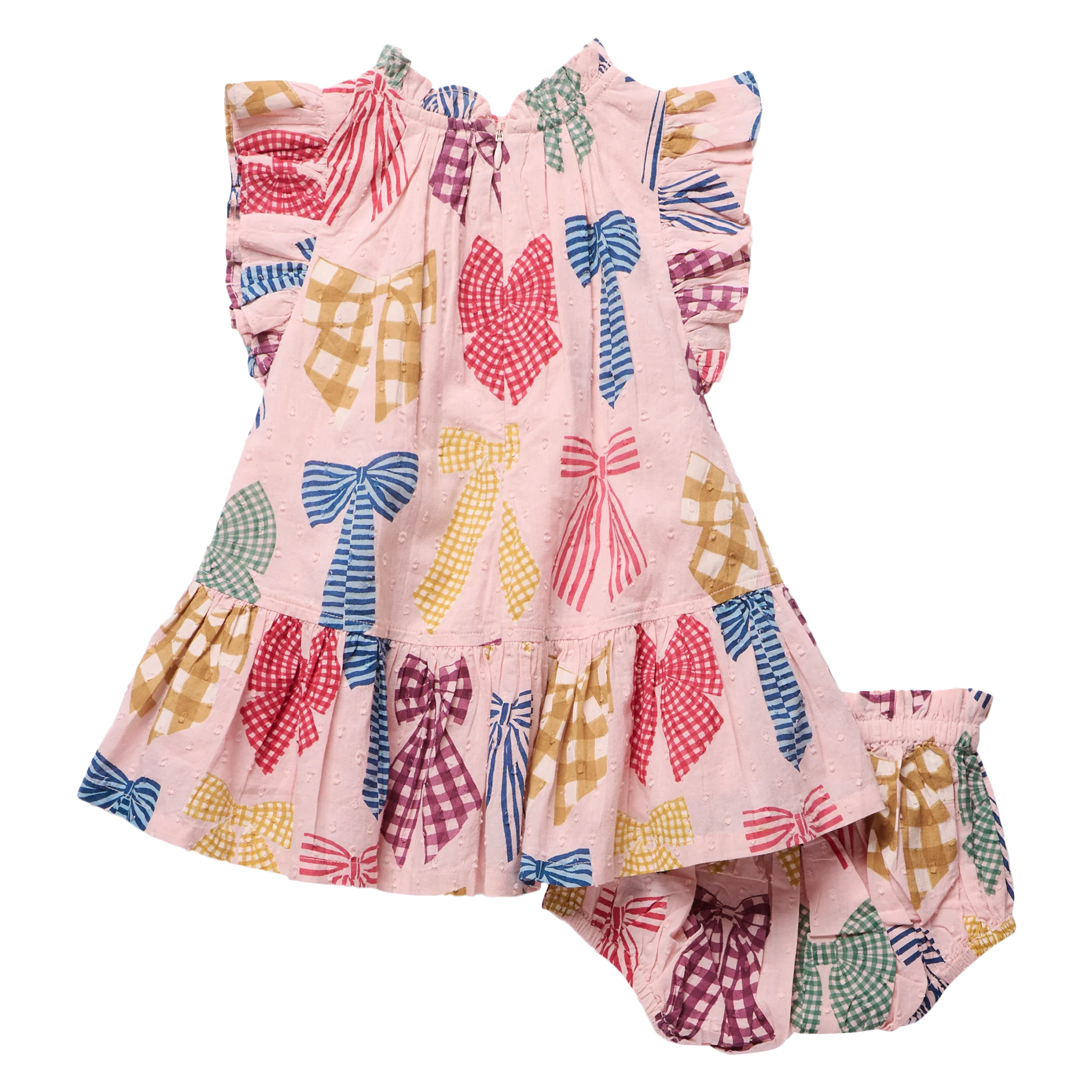 Patterned Bows Harper Dress Set