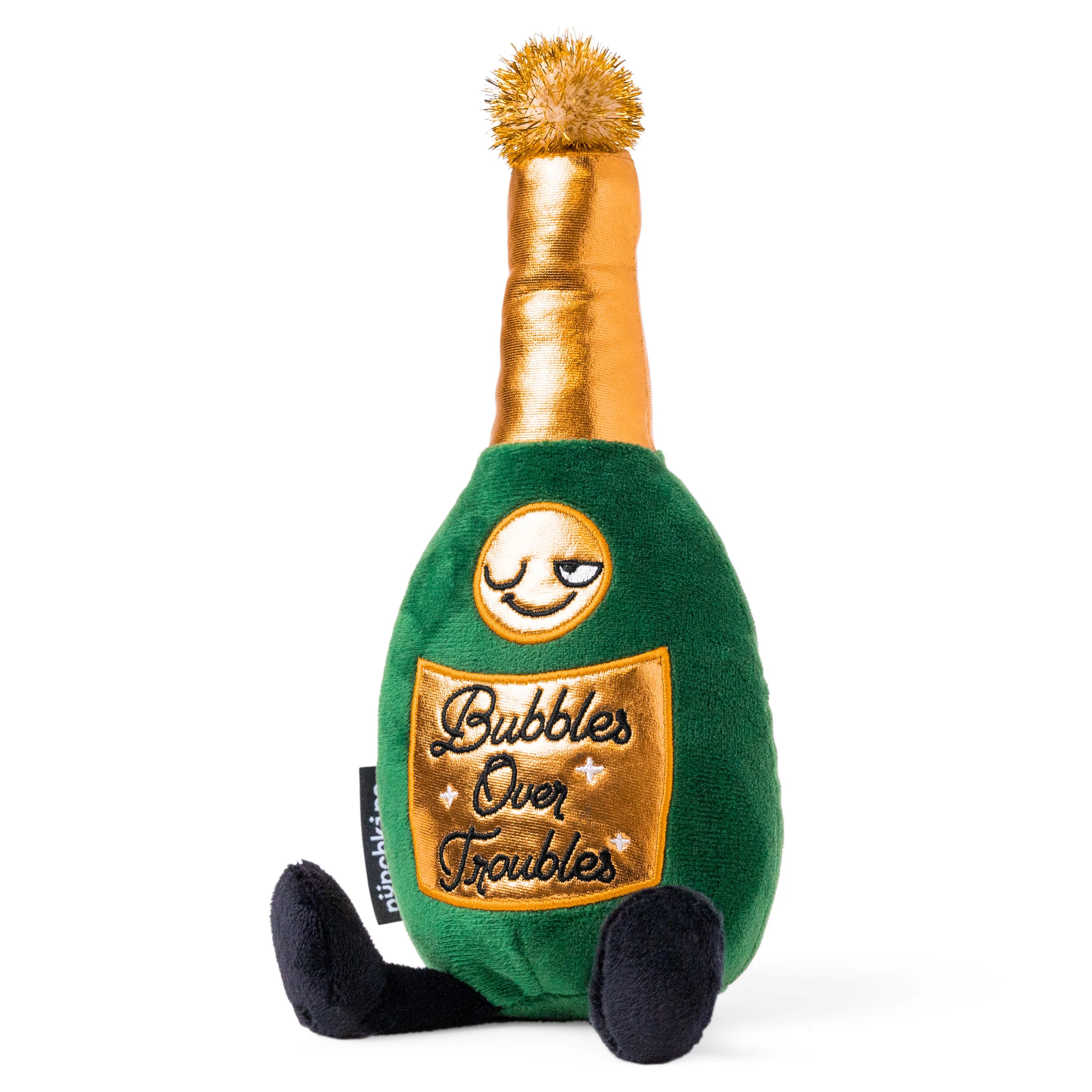 Bubbles Over Troubles Champagne Plush