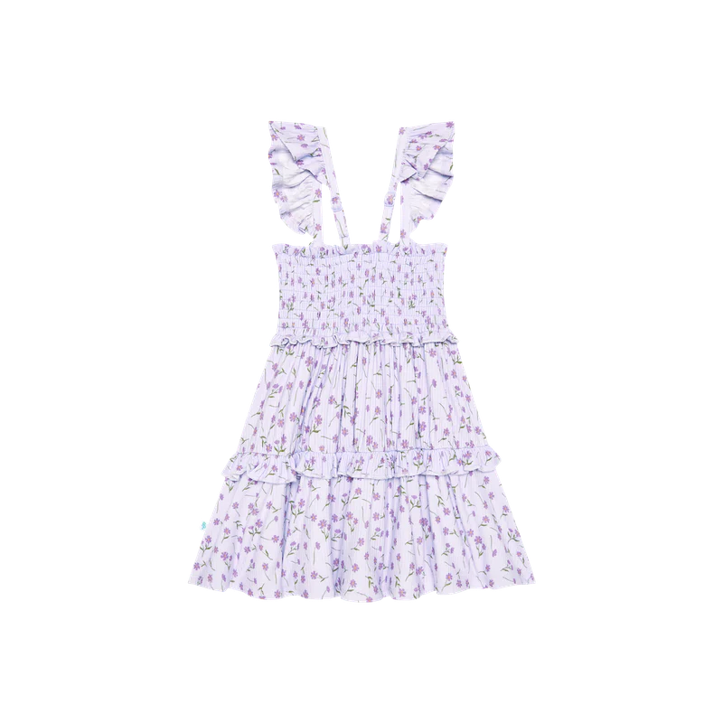 Lilac Jeanette Floral Ruffled Babydoll Dress