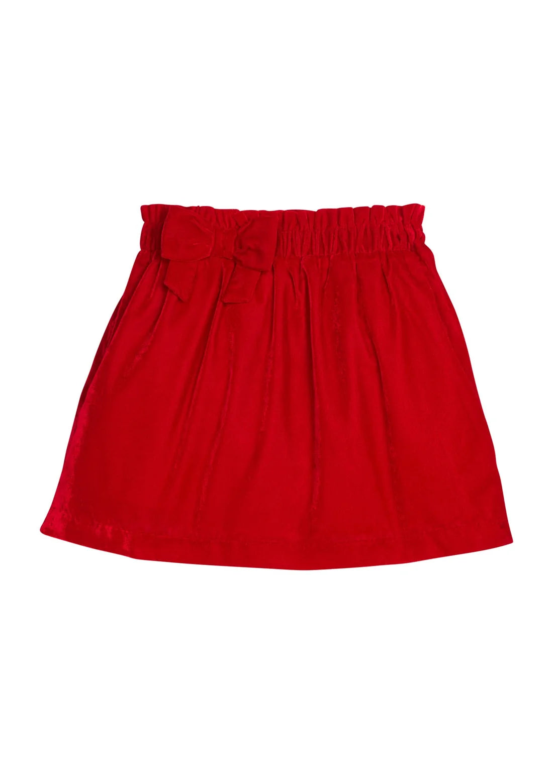 Red Velvet Paperbag Bow Skirt