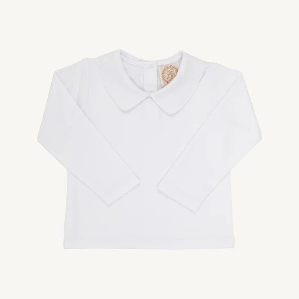 TBBC Pima Peter Pan Collar Shirt White
