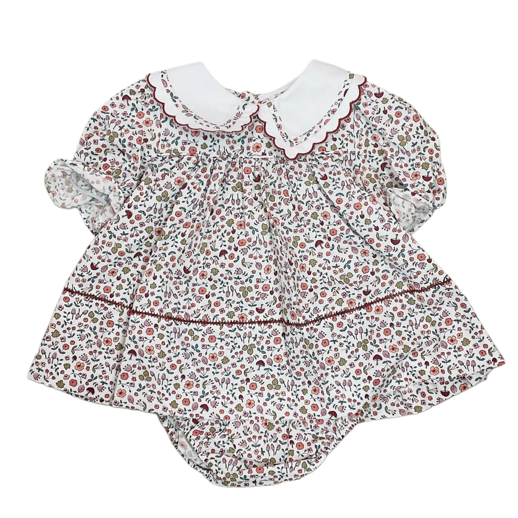 Square Collar LS Woodland Miller Dress