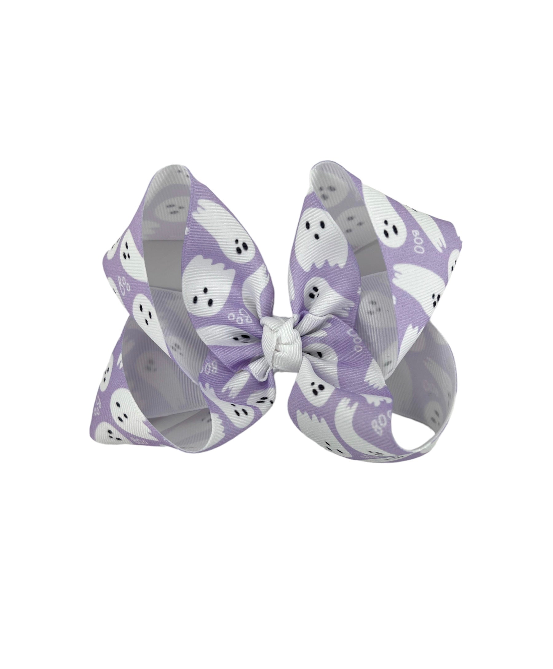 Happy Haunting Ghost Lavender Bow