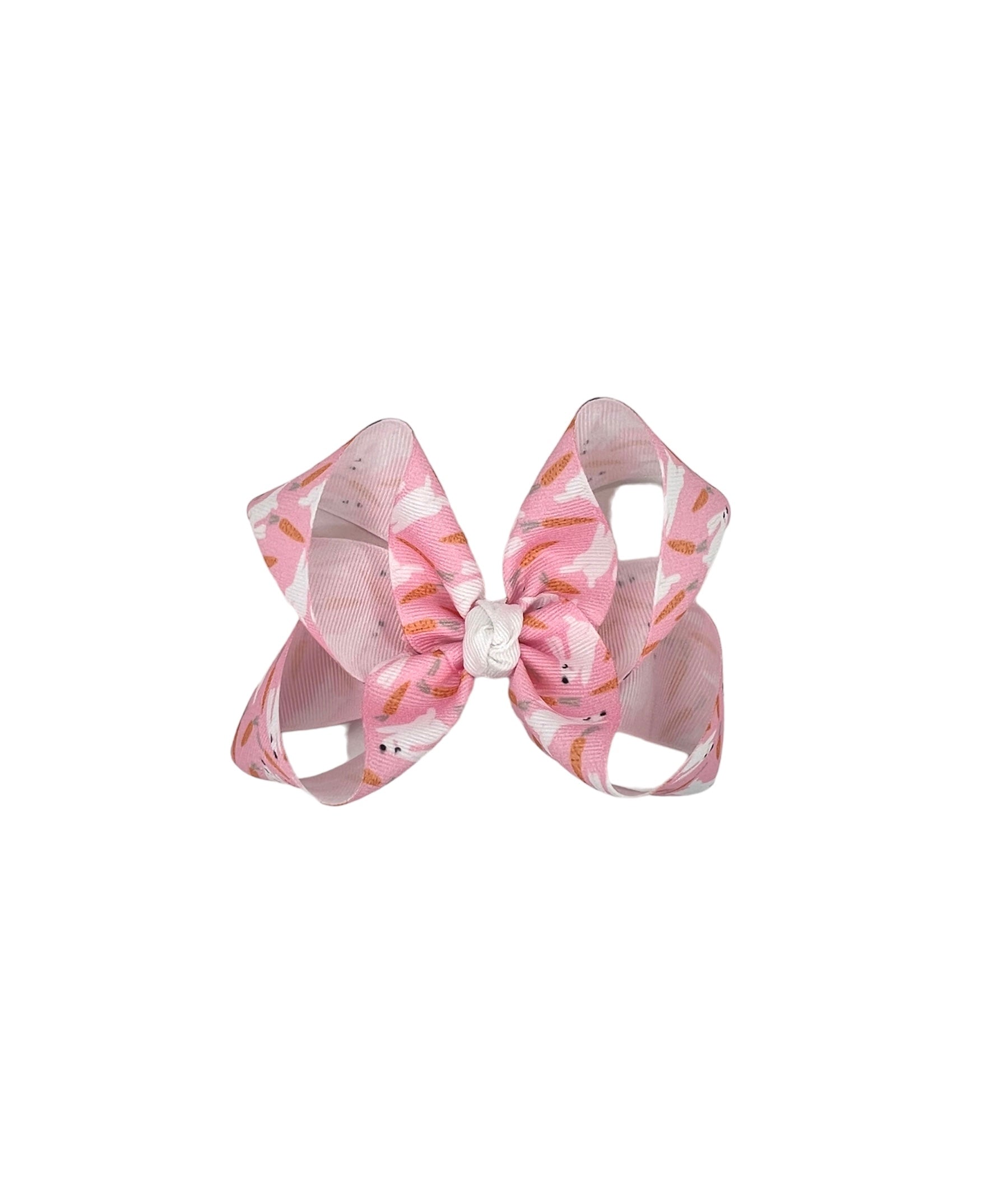 Pink Hungry Bunnies Bow