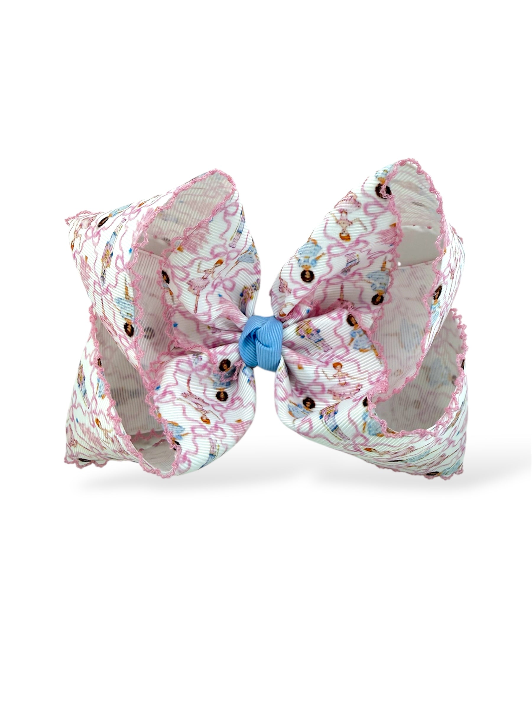 Festive Pirouette w/ Pink Moonstitch Bow