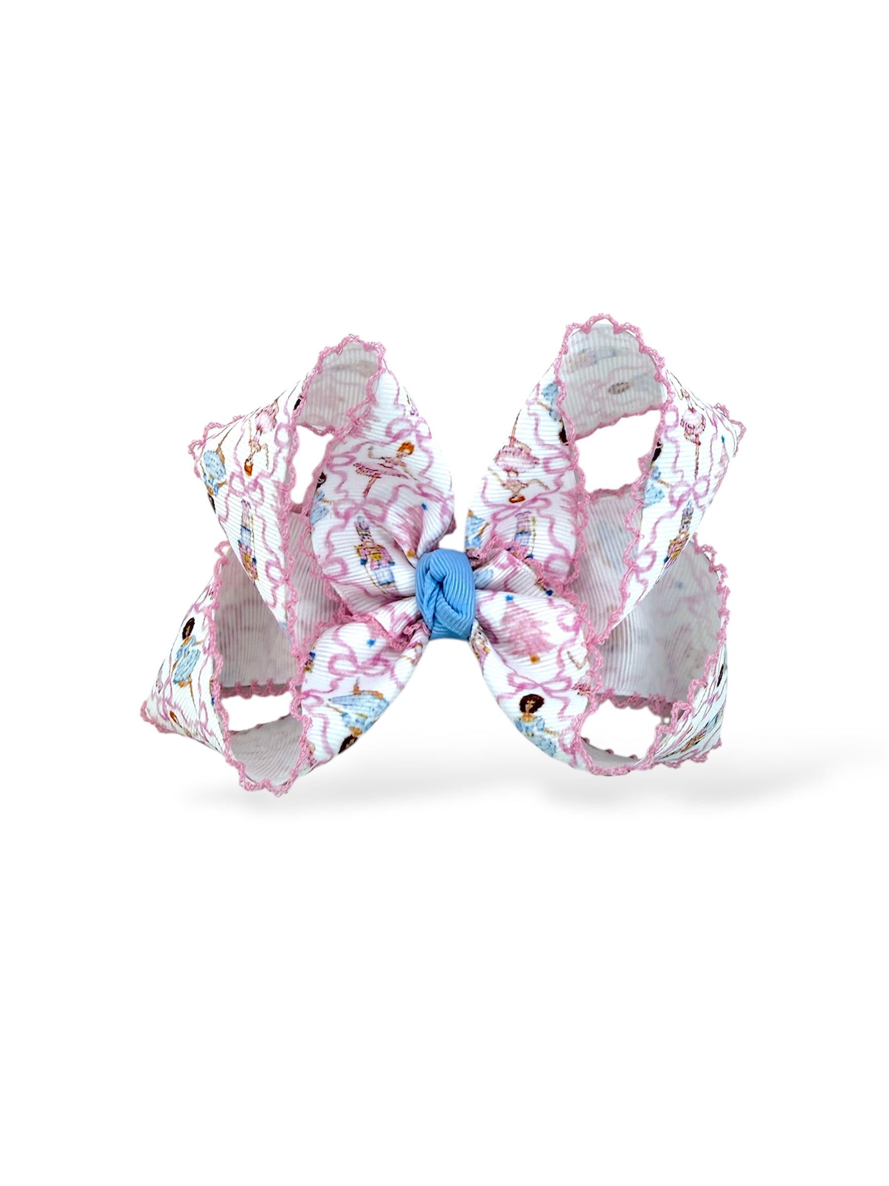 Festive Pirouette w/ Pink Moonstitch Bow