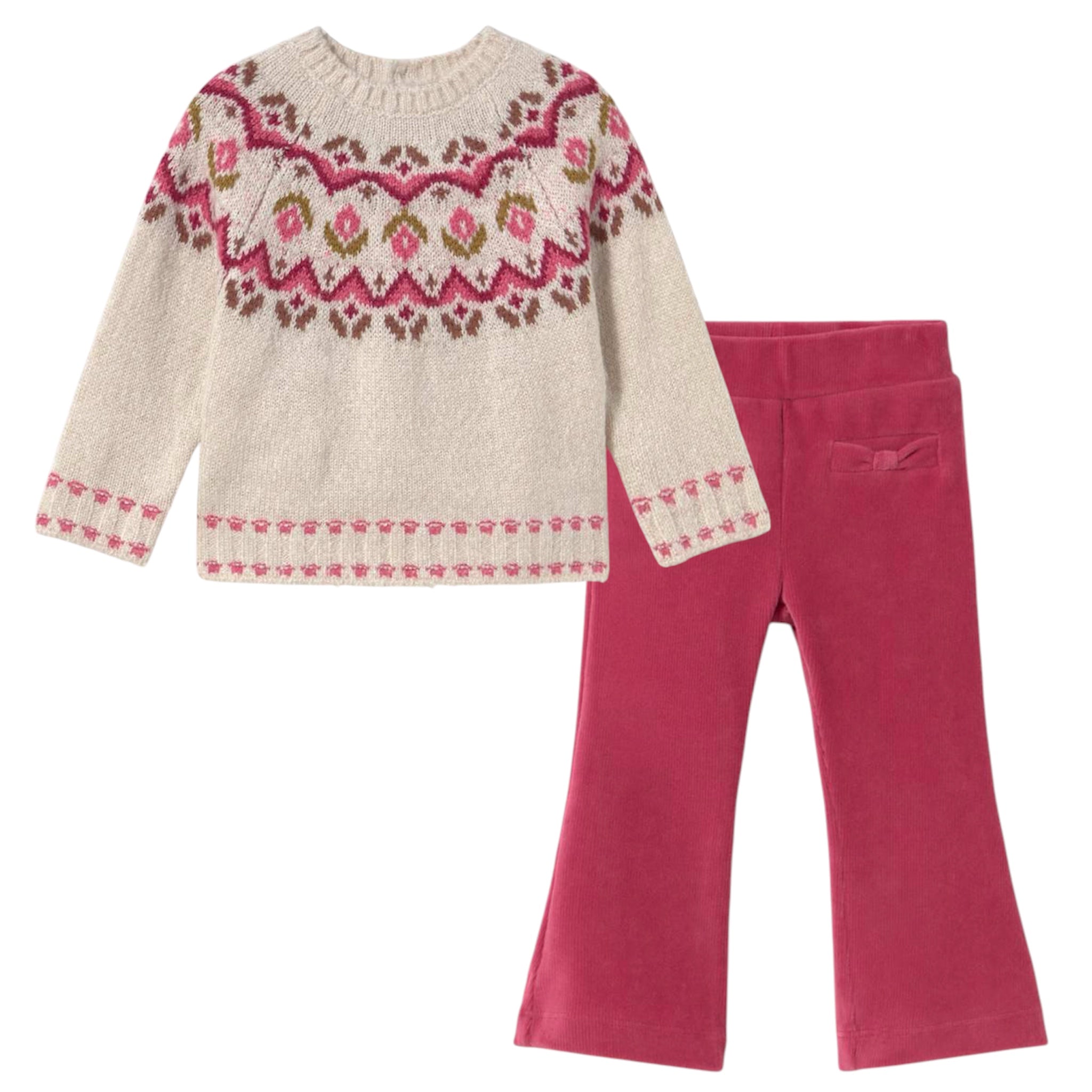 Cranberry and Oat Sweater and Pant Set