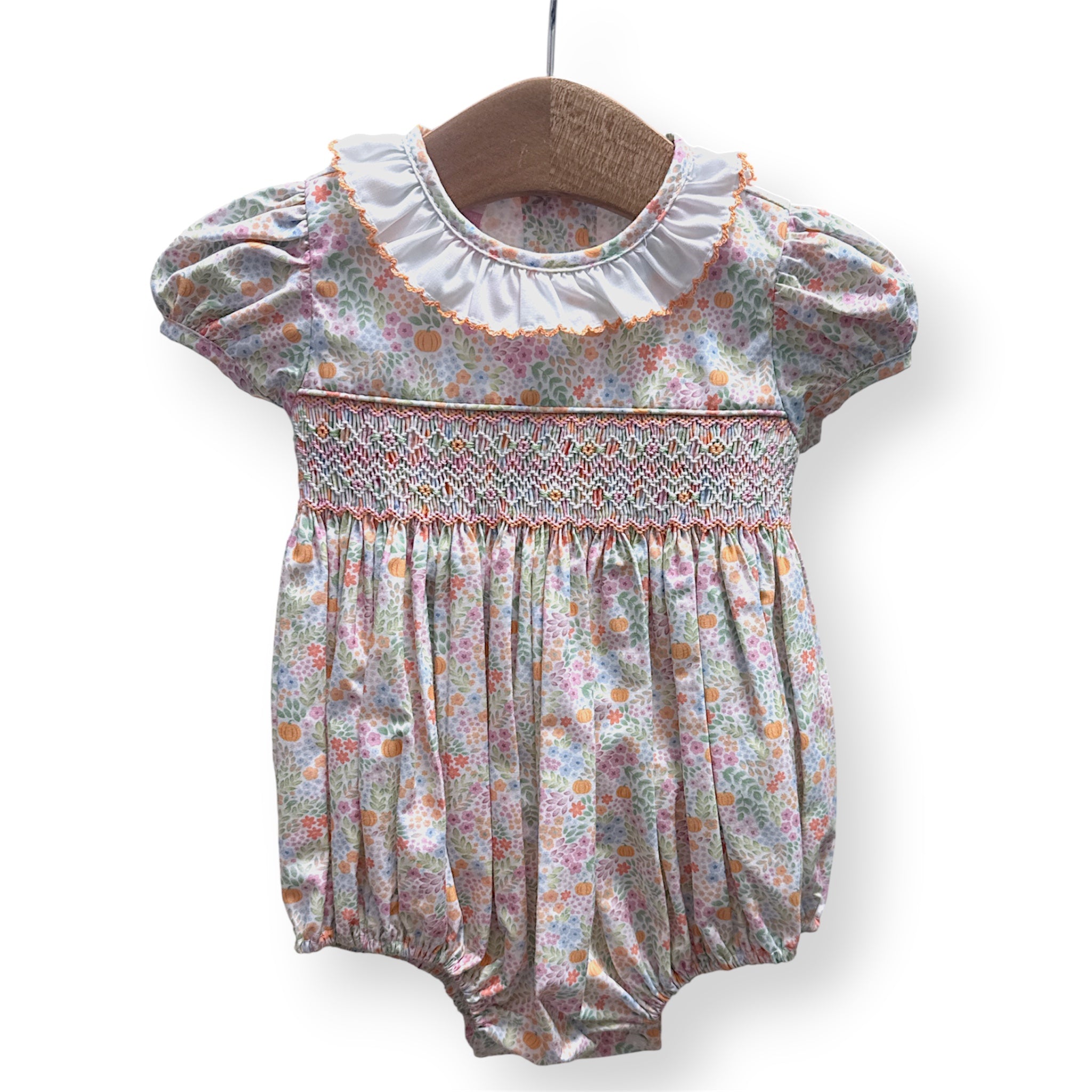 Pumpkin Multicolor Floral Bubble