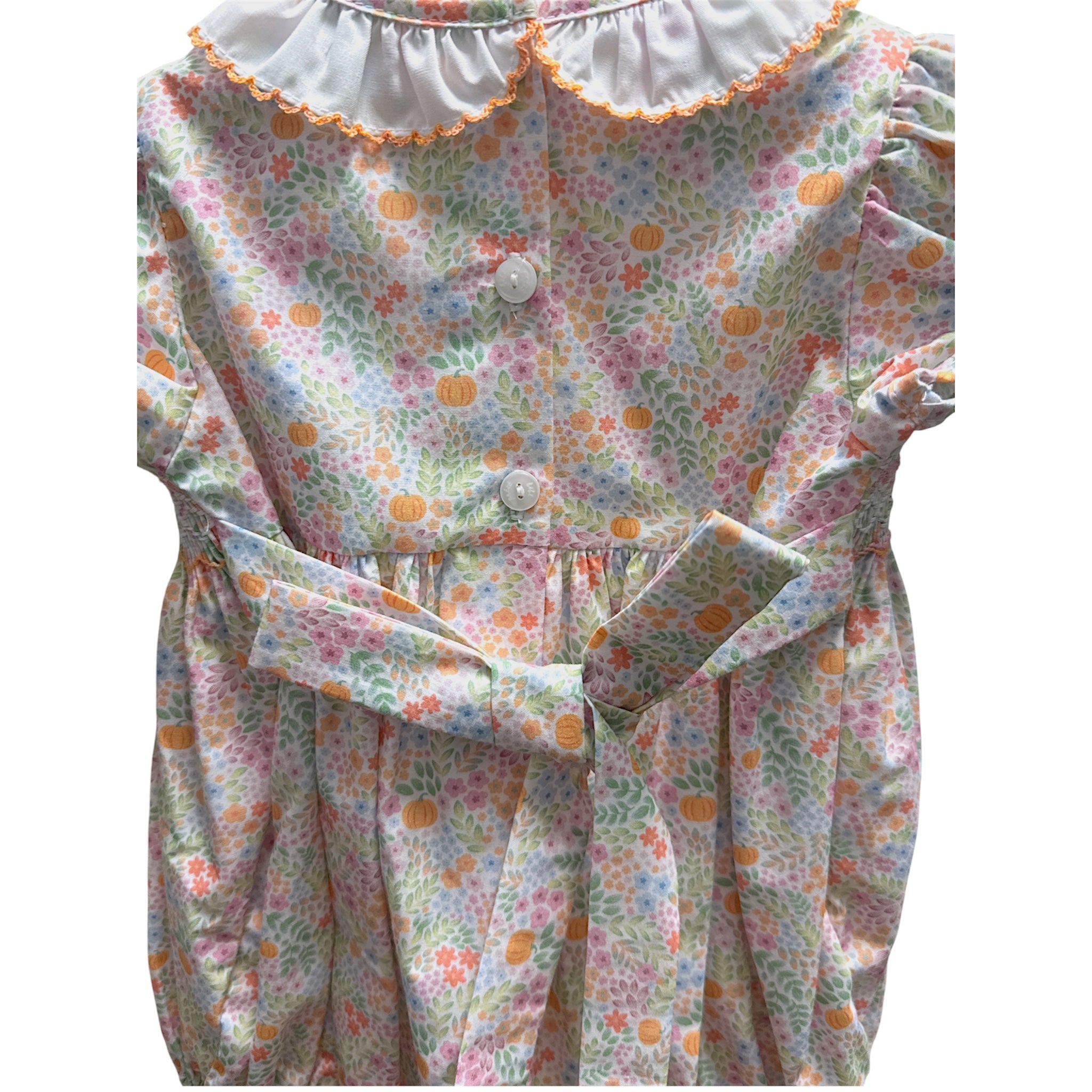 Pumpkin Multicolor Floral Bubble