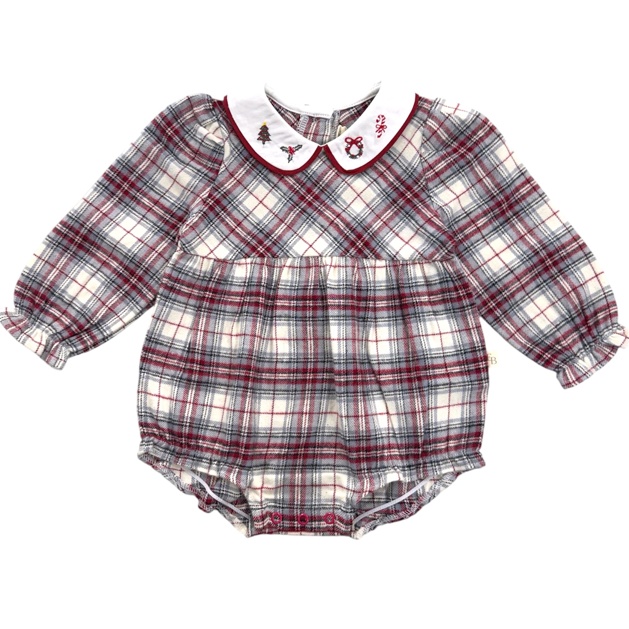 Langley Tartan Peter Pan Collar Bubble