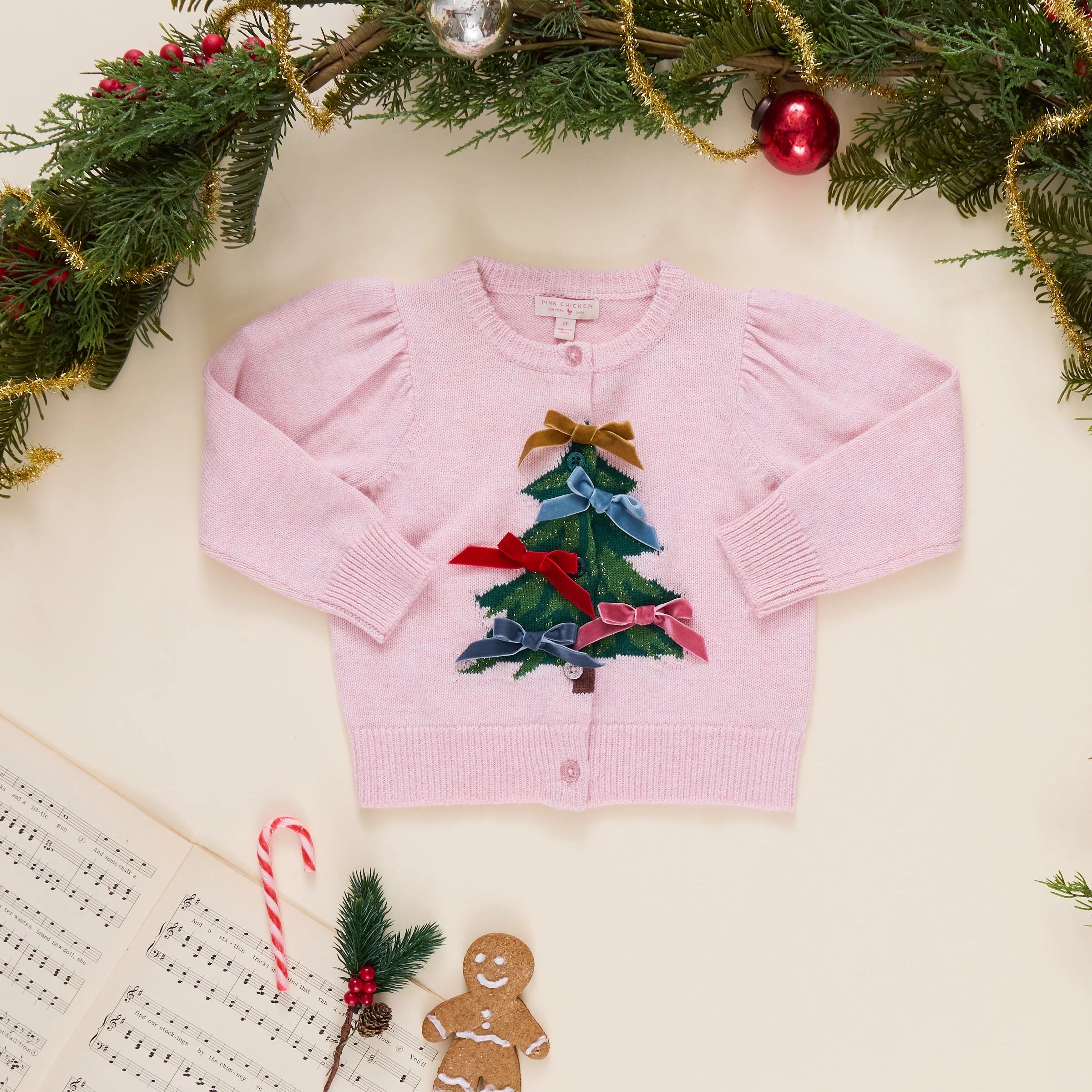 Tree Bows Constance Sweater